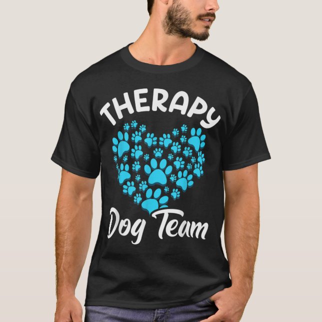 Camiseta Equipe De Cães De Terapia Roupa Para Thera Assisti (Frente)