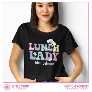 Camiseta Equipe de Cafeteria Personalizável de Senhora do A