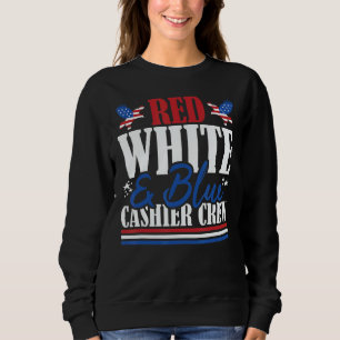 Camiseta Equipe de Caixas Veterana Bandeira dos EUA Vermelh