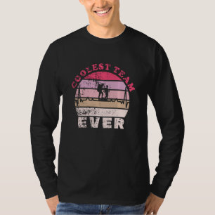 Camiseta Equipe de caminhada mais fria Montanhas de sempre 
