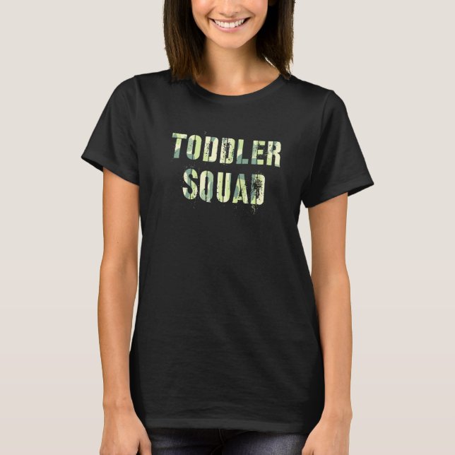Camiseta Equipe de Camuflagem para Bebês e Crianças Profess (Frente)