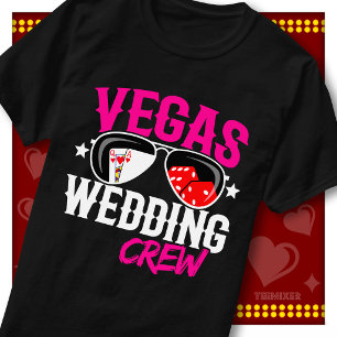 Camiseta Equipe de casamento de Las Vegas combinando com o