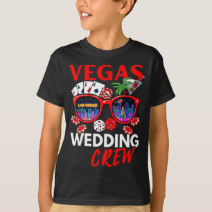 Camiseta Equipe de casamento engraçada de vegas 2026 desped