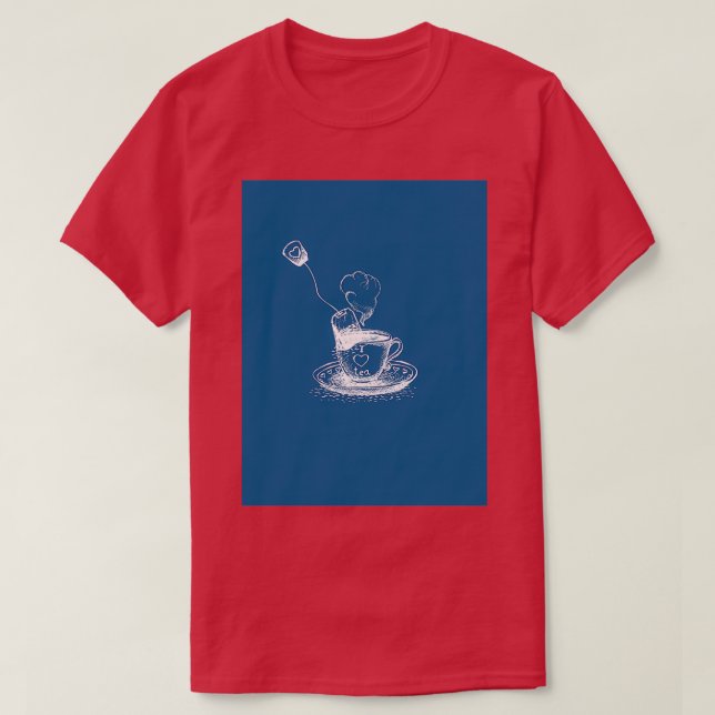 Camiseta equipe de chá (Frente do Design)