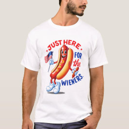 Camiseta Equipe de churrasco engraçada 4 de julho Hotdog