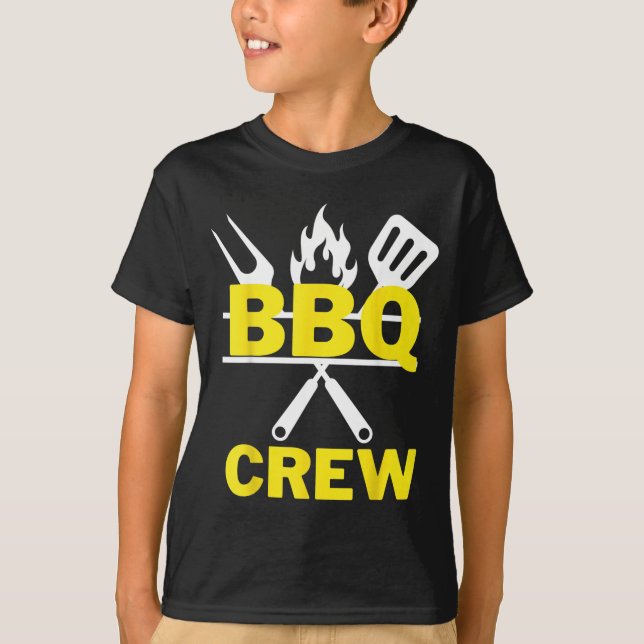 Camiseta Equipe de churrasco engraçada CRIAR Churrasqueiro  (Frente)