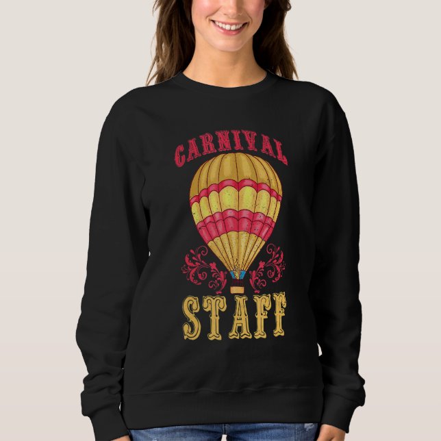 Camiseta Equipe de Circo Antigo Tema de Carnaval Retro Circ (Frente)