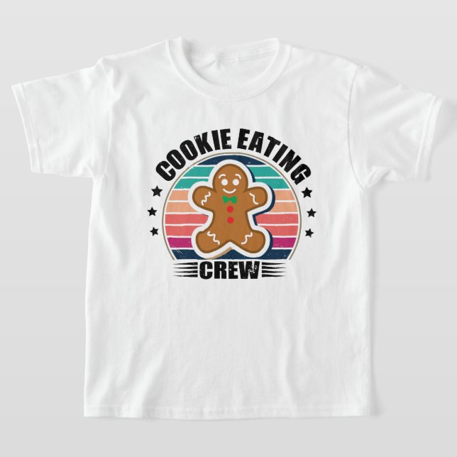 Camiseta Equipe De Comida Da Família Cookie De Natal (Postura )