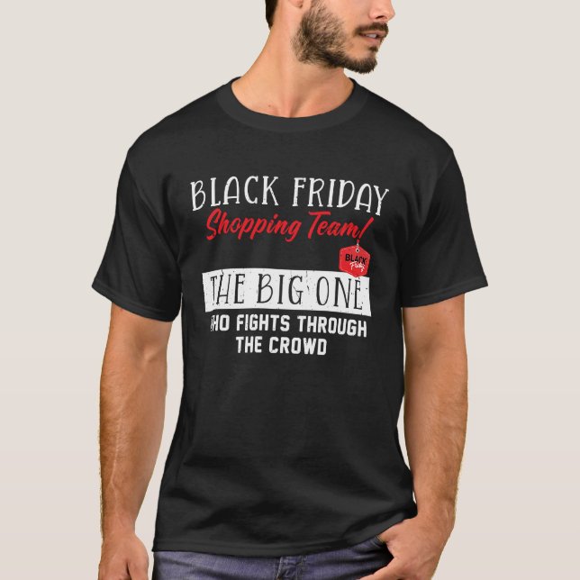 Camiseta Equipe de Compras da Black Friday  O Grande Ditado (Frente)