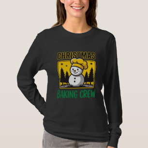 Camiseta Equipe de Confeitaria de Natal Boneco de Neve Desi