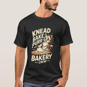 Camiseta Equipe de Confeitaria Divertida Biscoitos de Gato