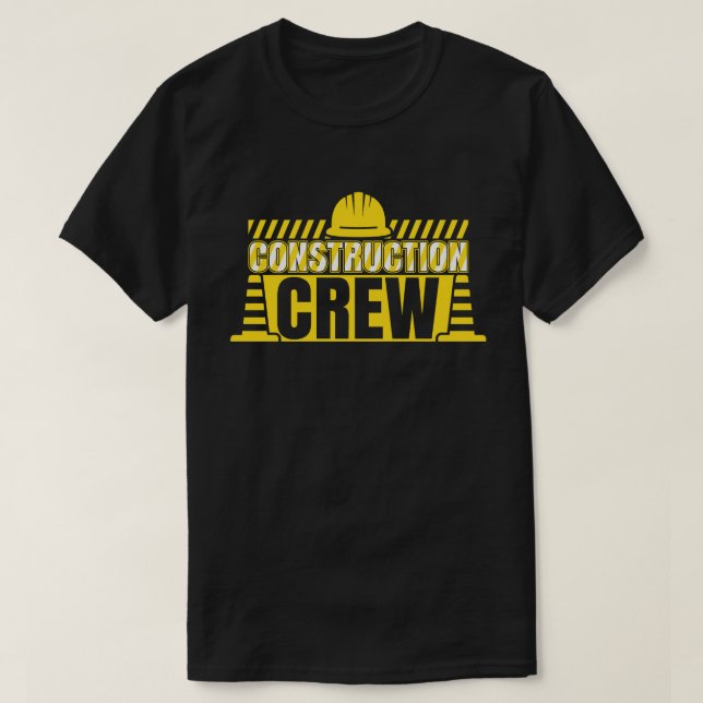 Camiseta equipe de construção (Frente do Design)