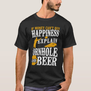 Camiseta Equipe de Cornhole Saco de Feijão Jogador Campeão