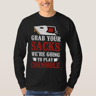 Camiseta Equipe de Cornhole Sacola de Feijão Jogador Campeã
