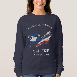 Camiseta Equipe de Correspondência de Esqui de Reunião da F