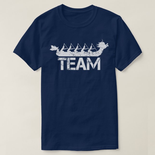 Camiseta Equipe de Corrida de Barcos Dragões 1 (Frente do Design)