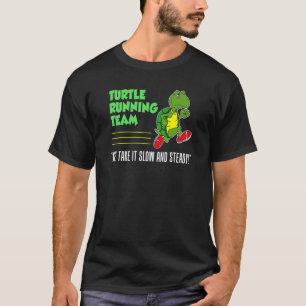 Camiseta Equipe de corrida de tartaruga lenta e constante c