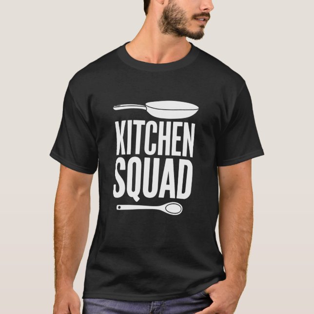 Camiseta Equipe de Cozinha Chef de Cozinha em Casa Equipe d (Frente)