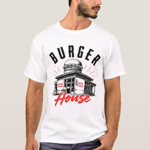Camiseta Equipe de Cozinha do Restaurante Criativo Burger H
