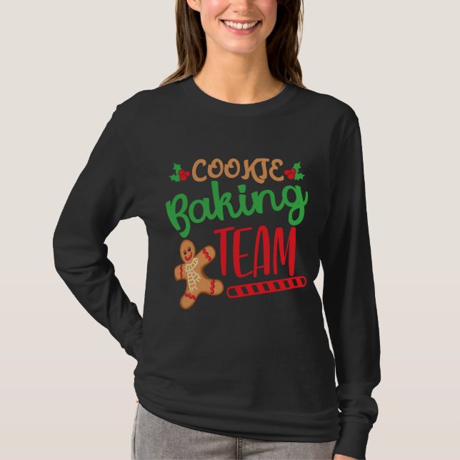 Camiseta Equipe de cozinheiros de Natal Equipe de Natal Qua (Frente)