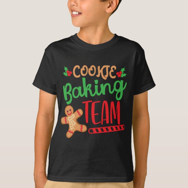 Camiseta Equipe de cozinheiros de Natal Equipe de Natal Qua (Frente)