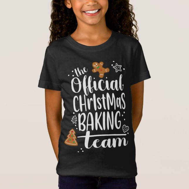 Camiseta Equipe de cozinheiros de Natal Gengibre (Frente)