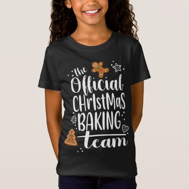 Camiseta Equipe de cozinheiros de Natal Gengibre (Frente)