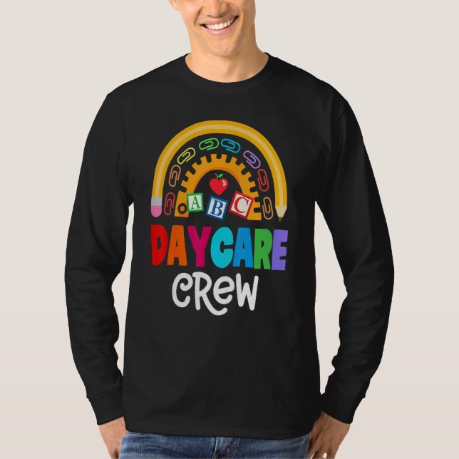Camiseta Equipe de Creche Escolar Provedor de Cuidados Infa (Frente)