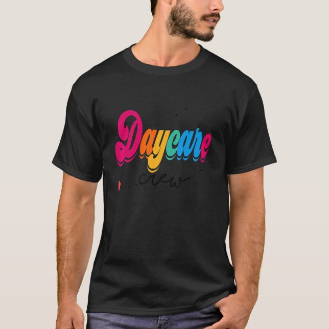 Camiseta Equipe de Creche Escolar Provedor de Cuidados Infa (Frente)