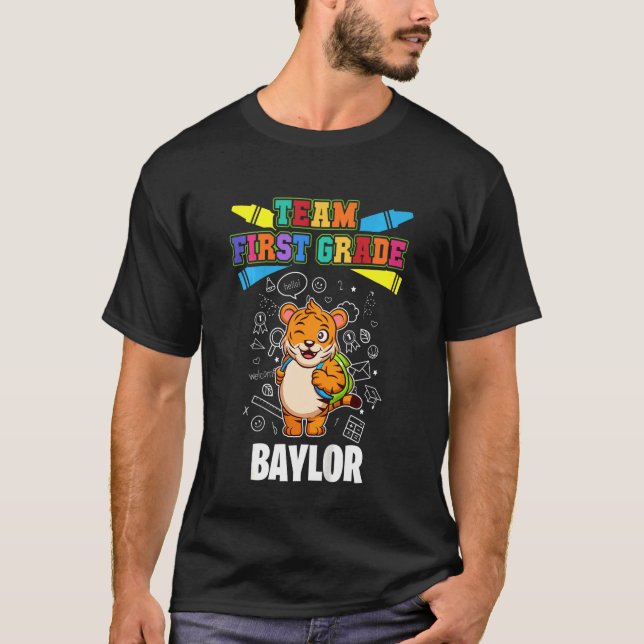 Camiseta Equipe de Crianças - Baylor do 1º grau Personaliza (Frente)
