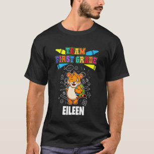 Camiseta Equipe de Crianças de 1º grau personalizada Eileen