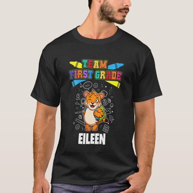 Camiseta Equipe de Crianças de 1º grau personalizada Eileen (Frente)