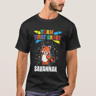 Camiseta Equipe de Crianças de 1º grau Savannah personaliza