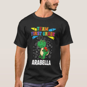 Camiseta Equipe de Crianças do 1º ano Arabella personalizad