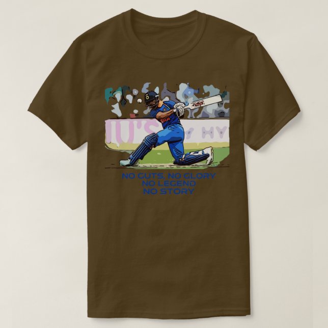 Camiseta Equipe de críquete indiana1 (Frente do Design)