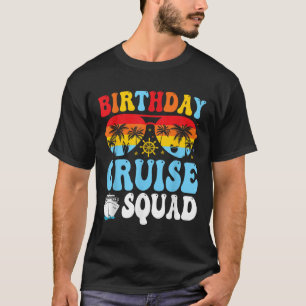 Camiseta Equipe de Cruzeiro de Aniversário 2025 Barco Festa