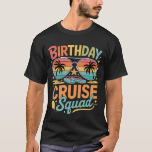 Camiseta Equipe de Cruzeiro de Aniversário Férias em Famíli