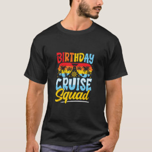Camiseta Equipe de Cruzeiro de Aniversário Festa de Férias