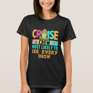 Camiseta Equipe de cruzeiro de férias de Tie Dye Mais prová