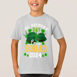 Camiseta Equipe de Cruzeiro do Dia de São Patrício para Cri