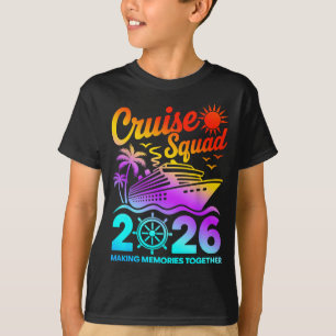 Camiseta Equipe de cruzeiro férias de verão de 2026 família