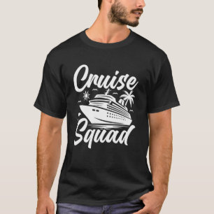 Camiseta Equipe de Cruzeiro Navio Família Cruzeiro Férias C