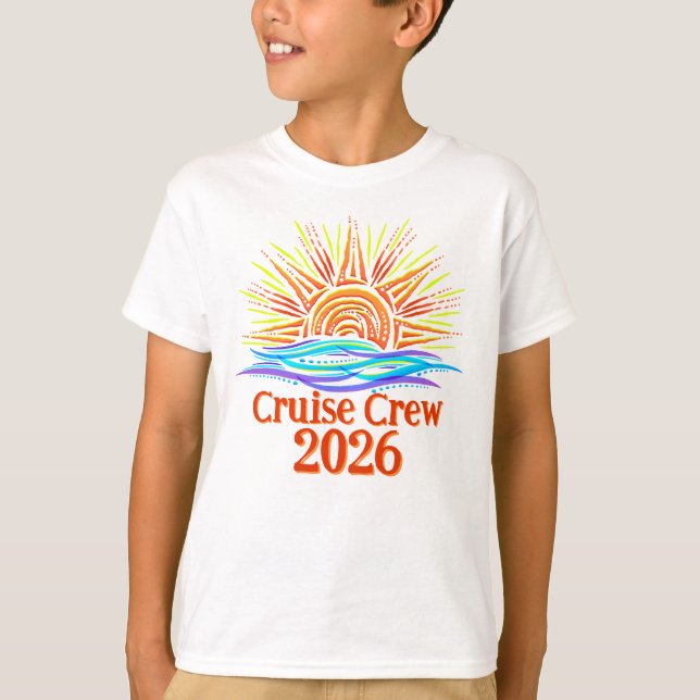 Camiseta Equipe de Cruzeiro Personalizada Sol e Ondas (Frente)