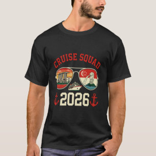Camiseta Equipe de Cruzeiro Viagem de Férias Singapura 2026