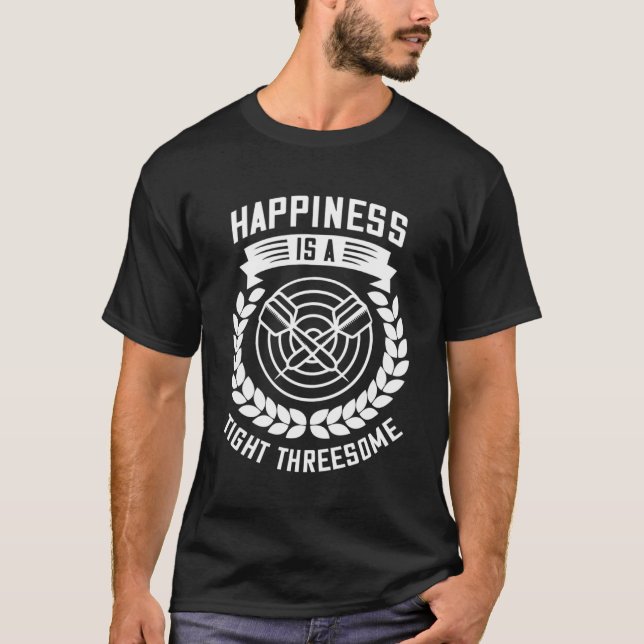 Camiseta Equipe de dardo   Jogador de dardo (Frente)