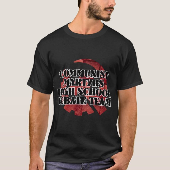 CAMISETA EQUIPE DE DEBATE DE SEGUNDOS GRAUS COMUNISTAS MART (Frente)