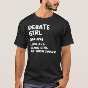 Camiseta Equipe de Debate sobre Definição de Meninas