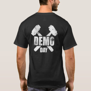 Camiseta Equipe de Demolição do Dia de Demonstração Constru