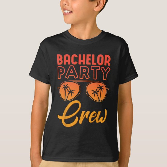 Camiseta Equipe de Despedida de Solteiro Festa de Casamento (Frente)