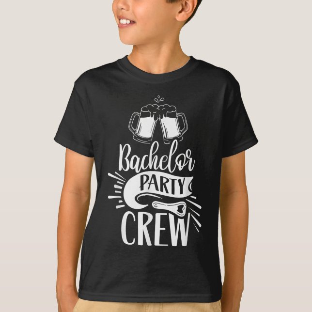 Camiseta Equipe de Despedida de Solteiro Noivo Noiva  (Frente)